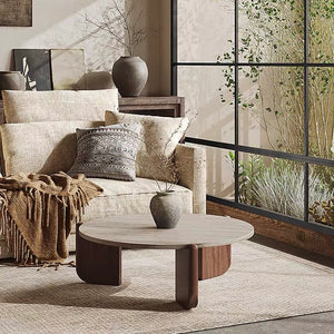 Kimitomo Travertine Coffee Table