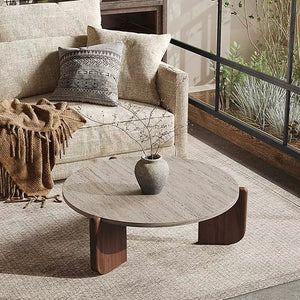 Kimitomo Travertine Coffee Table