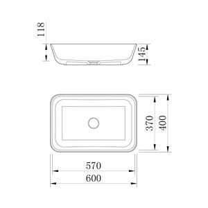 Selma Top-Mounted Rectangular Basin